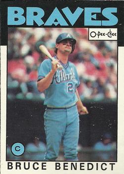 1986 O-Pee-Chee Baseball Cards 078      Bruce Benedict